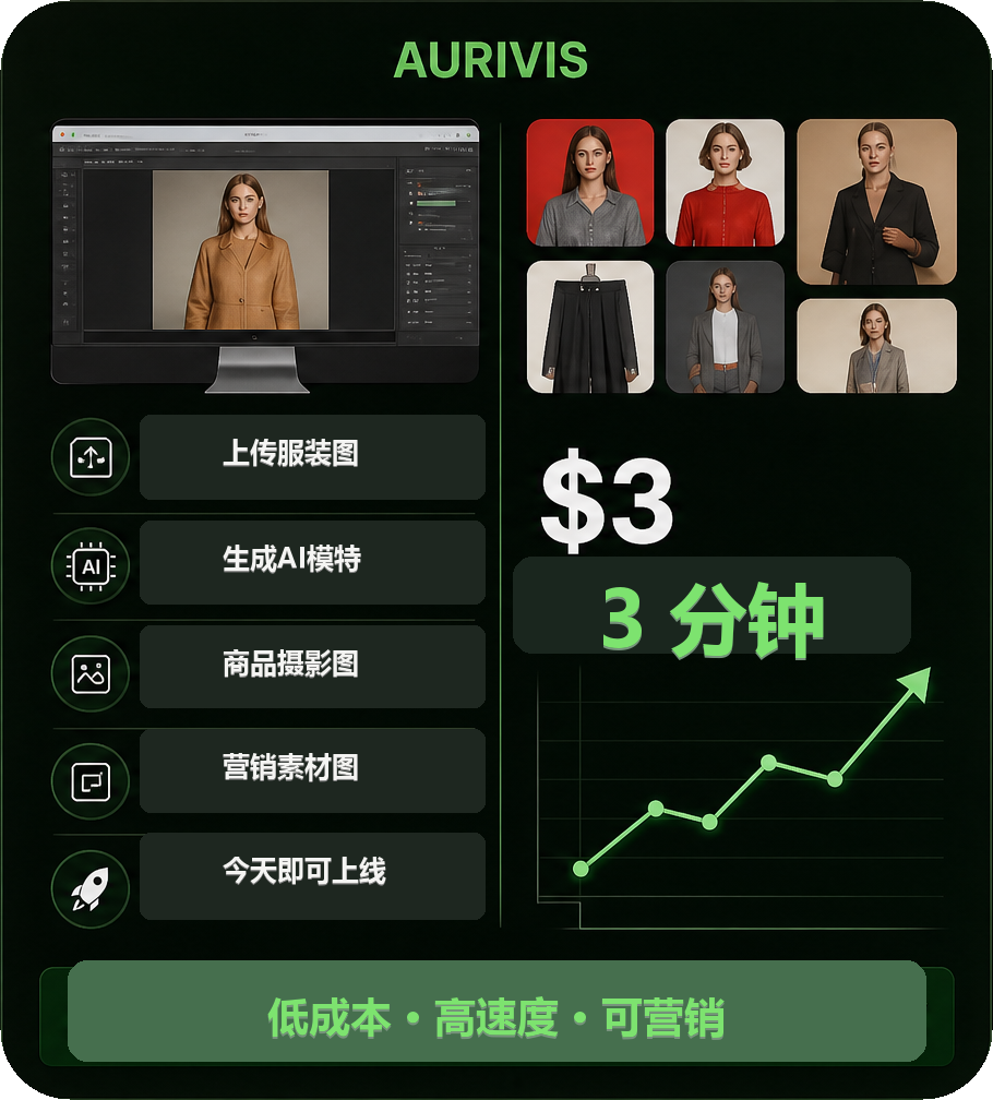 Aurivis AI 更快生成可直接用于营销的商品图